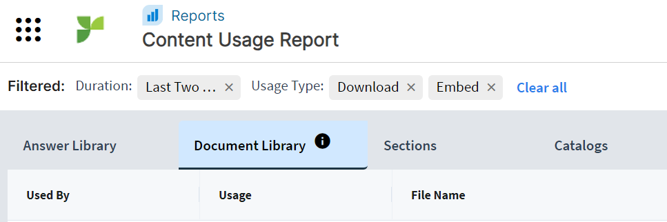 CL Usage Report FIlter Results.png