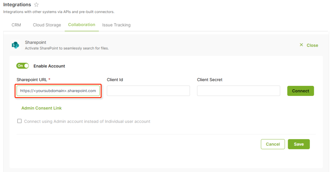 Int - SharePoint - URL configuration.png
